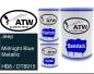 Preview: Jeep, Midnight Blue Metallic, HB8 / DT8915: 500ml Lackdose + 500ml Klarlack + 250ml Härter - Set, von ATW Autoteile West.
